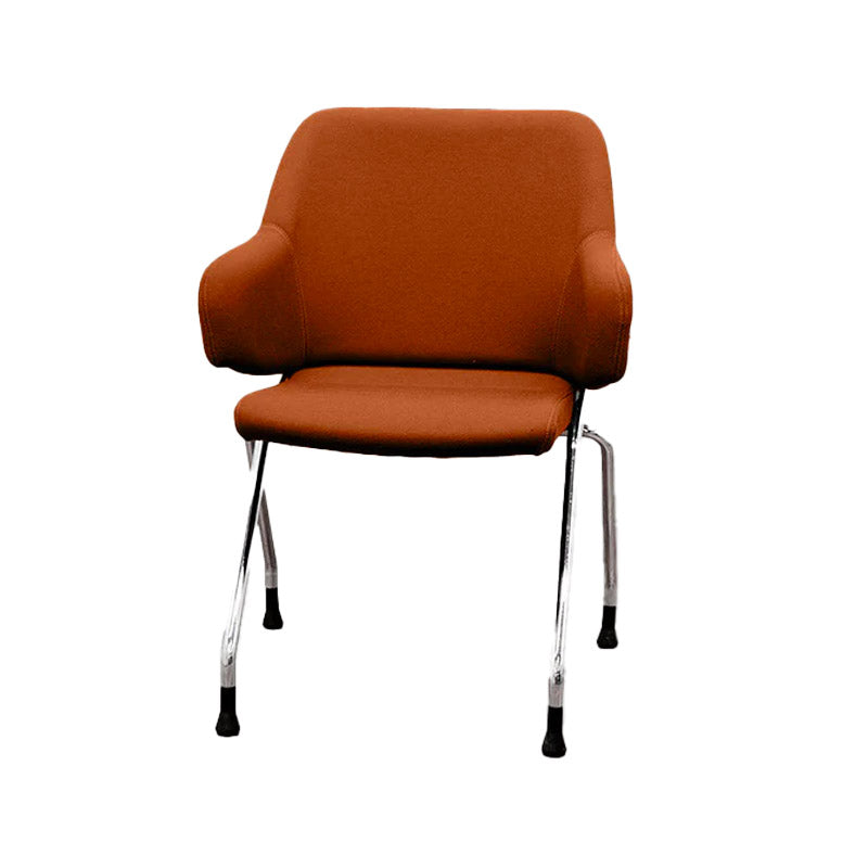 Boss Design: Skoot Meeting Chair aus hellbraunem Leder – generalüberholt