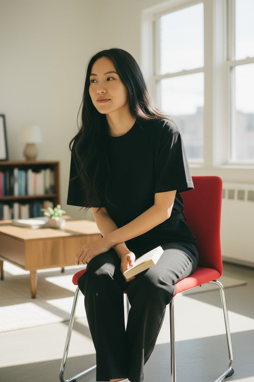 Boss: Red Visitors/Meeting chair - Refurbished