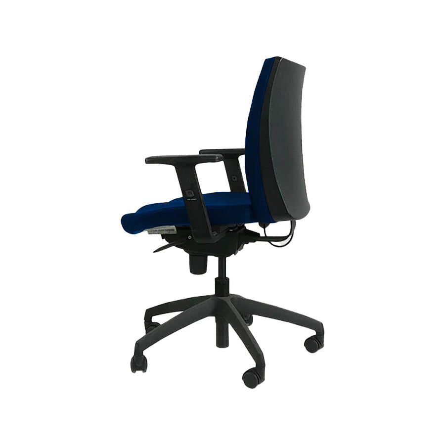 Connection: Team Task Chair in Blue Fabric - Refurbished