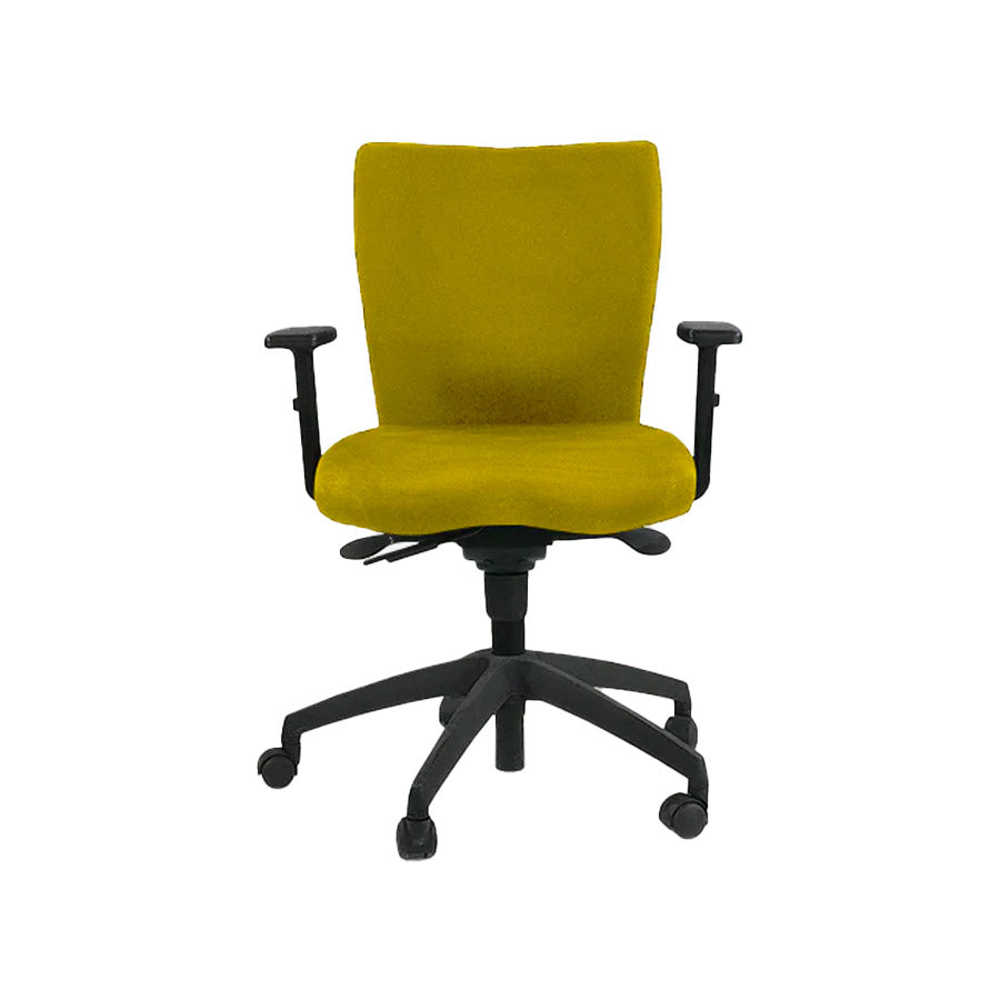 Connection: Team Task Chair in Yellow Fabric - Refurbished