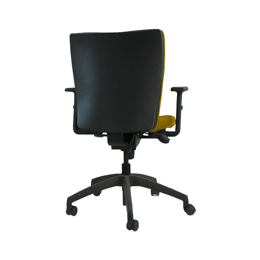 Connection: Team Task Chair in Yellow Fabric - Refurbished