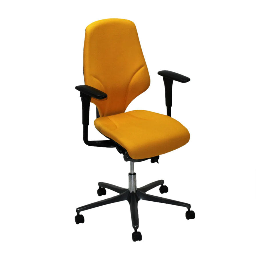 Giroflex: G64 Task Chair in Yellow Fabric - Refurbished