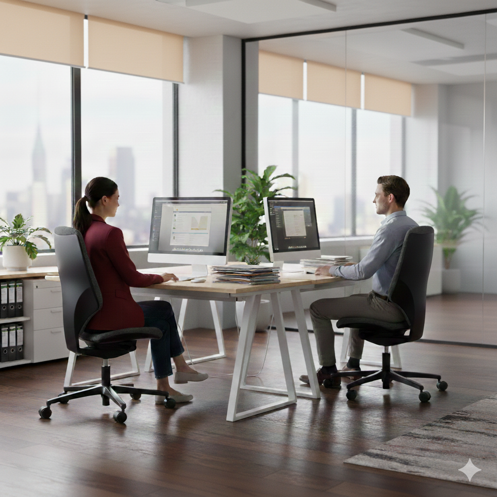 Giroflex: G64 in Grey With No Arms - Refurbished