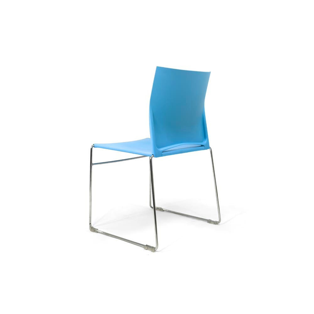 <tc>Herman Miller</tc>: Pronta Stapelstuhl in Blau - Generalüberholt