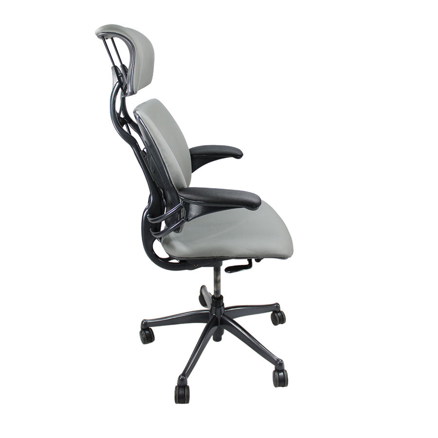 Humanscale: Freedom Headrest High Back Task Chair - Grey Leather - Refurbished