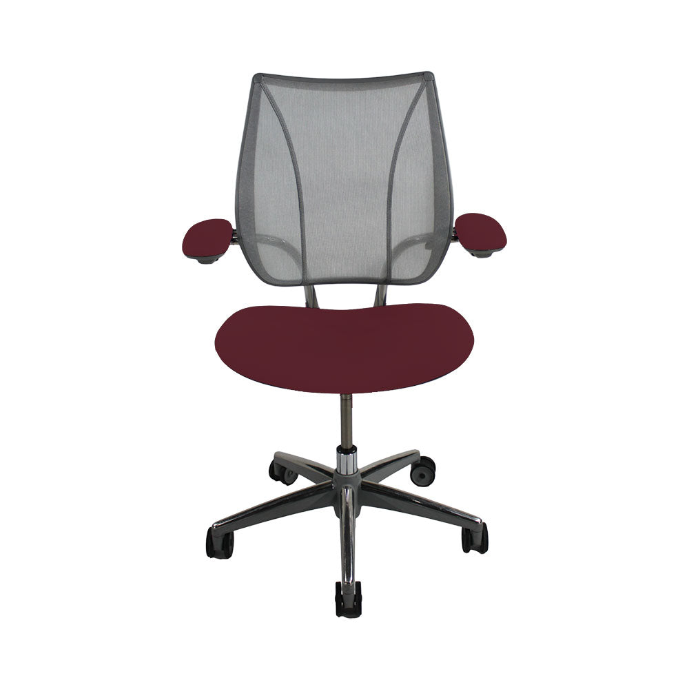 Humanscale: Liberty Task Chair in Burgundy Leather - Refurbished