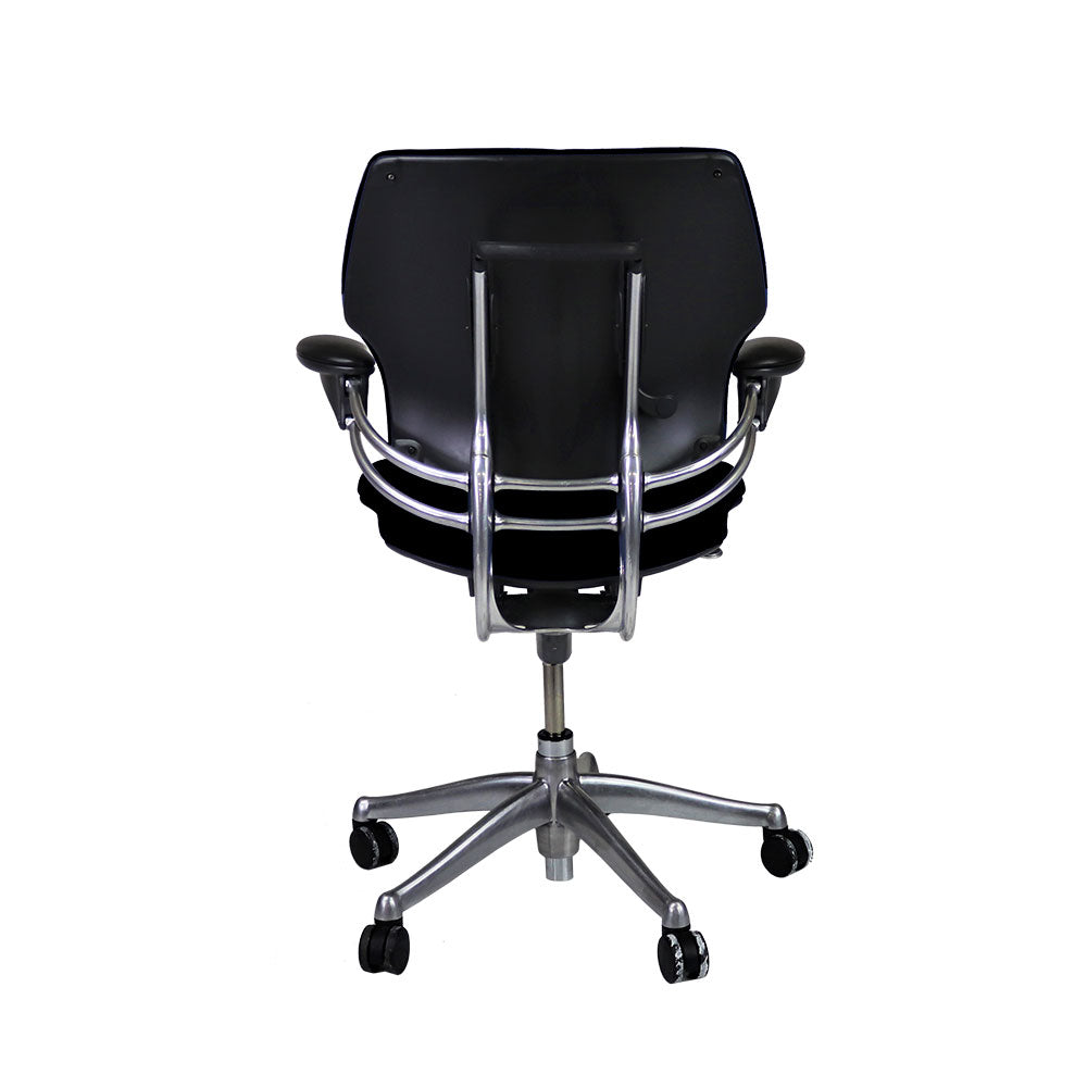 Humanscale: Freedom Task Chair with Aluminium Frame in Black Fabric - Refurbished