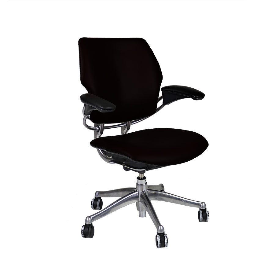 Humanscale: Freedom Task Chair aus schwarzem Stoff – generalüberholt