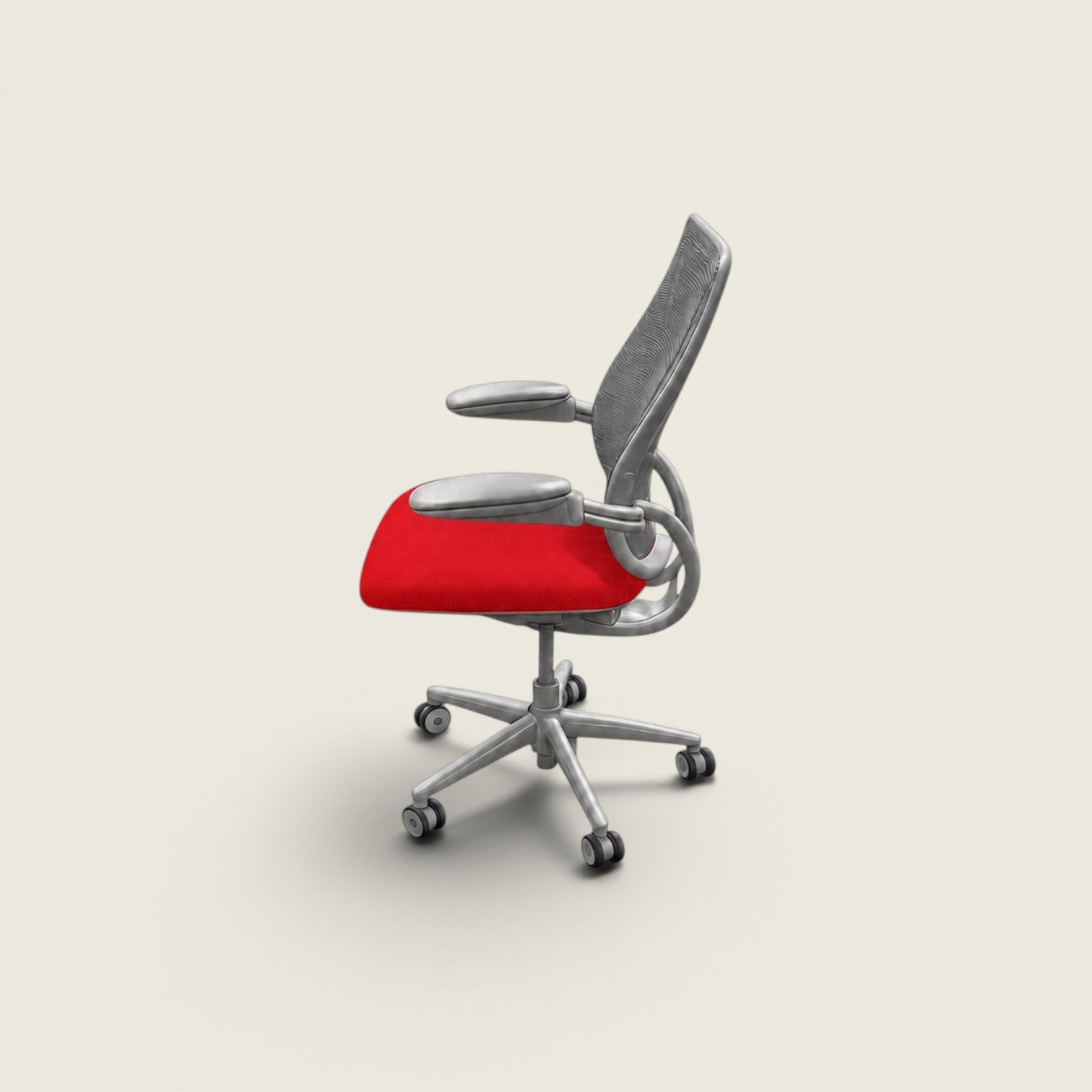 <tc>Humanscale</tc>: <tc>Liberty</tc> Bürostuhl mit schwarzem Stoffbezug – generalüberholt