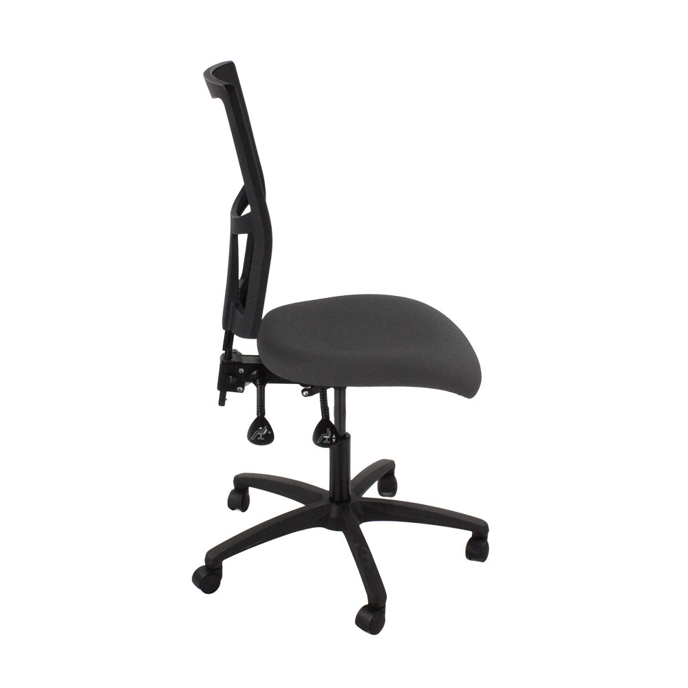 TOC: Ergo 2 Task Chair Without Arms in Grey Fabric - Refurbished