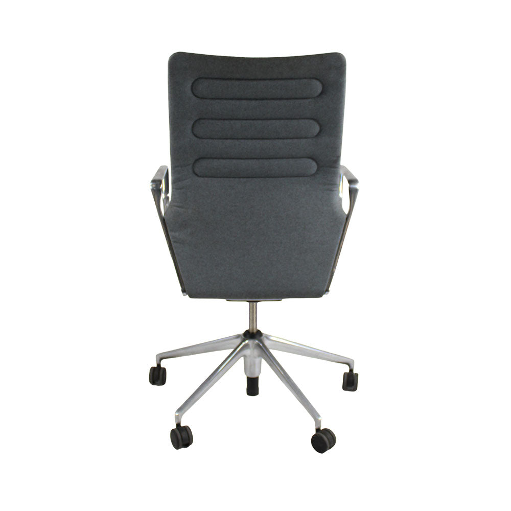 Vitra: AC4 Meeting Chair in grauem Stoff – generalüberholt