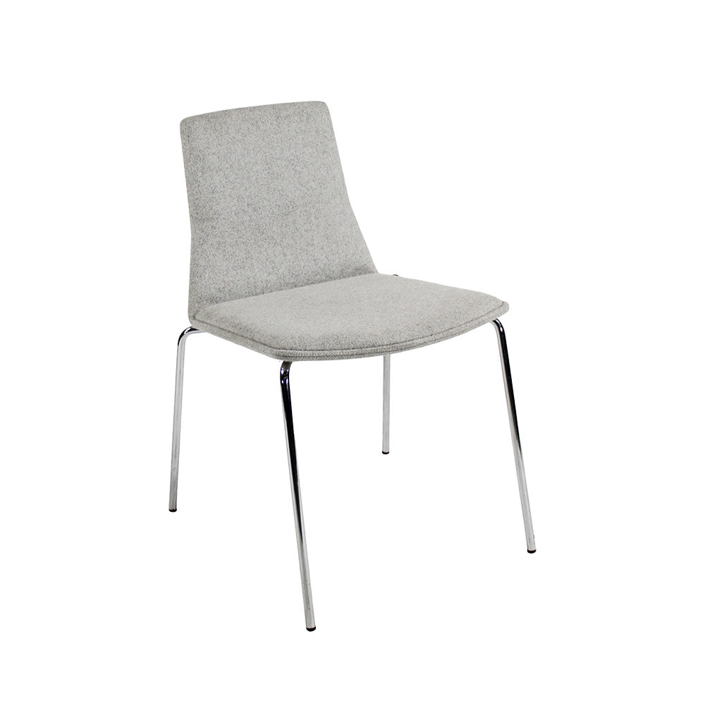 Steelcase: Coalesse Stacking Chair in Grey Fabric - Refurbished