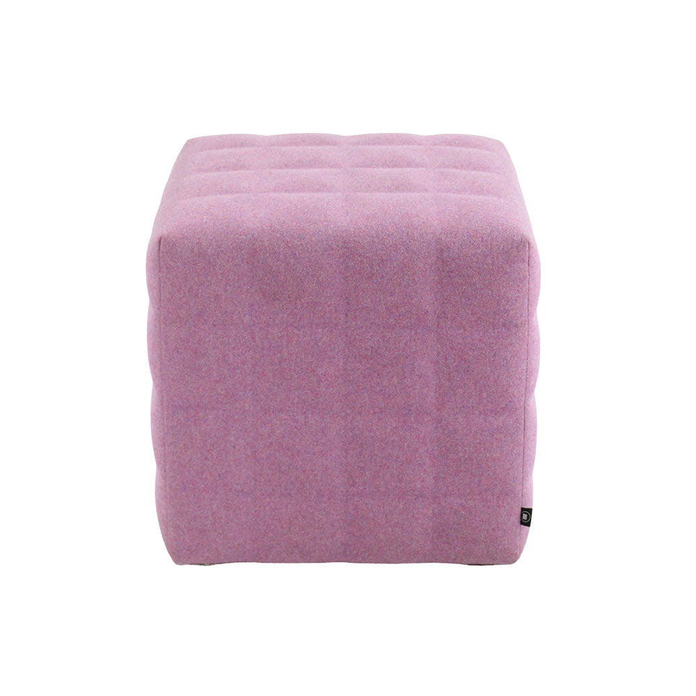 BuzziSpace: BuzziCube 3D Solo Stool in Pink Fabric - Refurbished