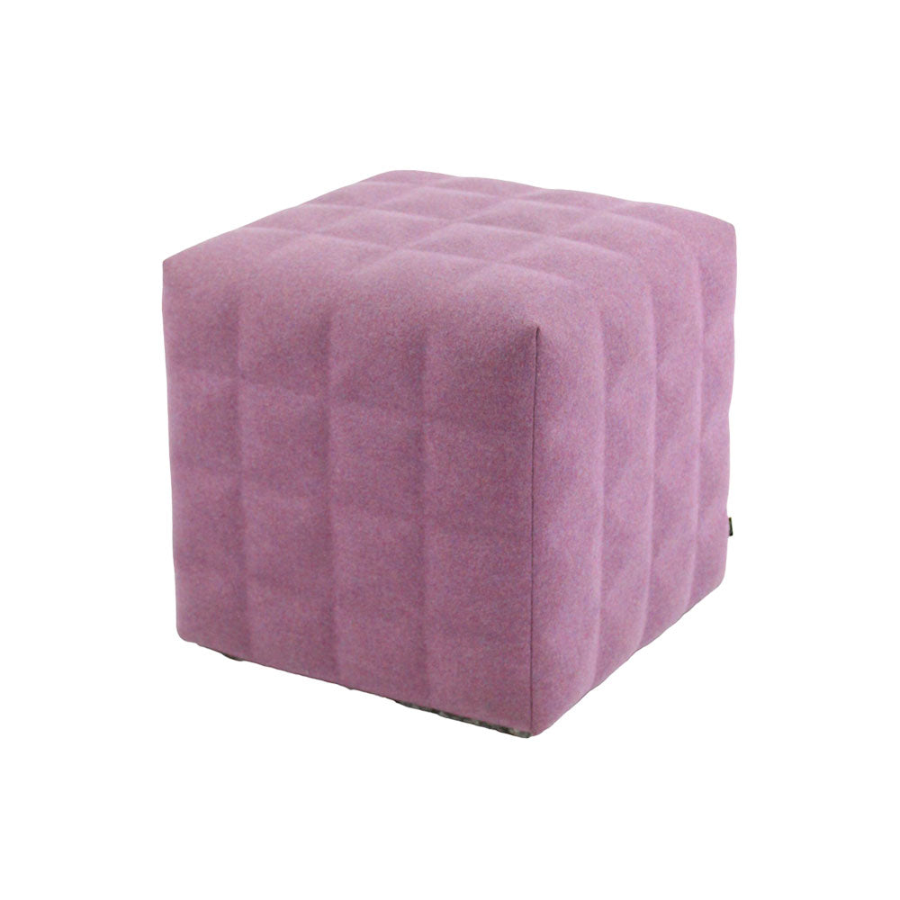 BuzziSpace: BuzziCube 3D Solo Stool in Pink Fabric - Refurbished