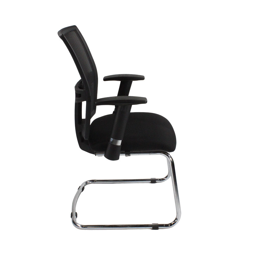 Boss Design: Move Meeting Chair in Black Fabric - Refurbished