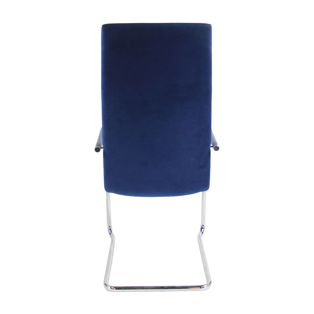 Brunner: Finasoft High Back Meeting Chair in Blue Fabric - Refurbished
