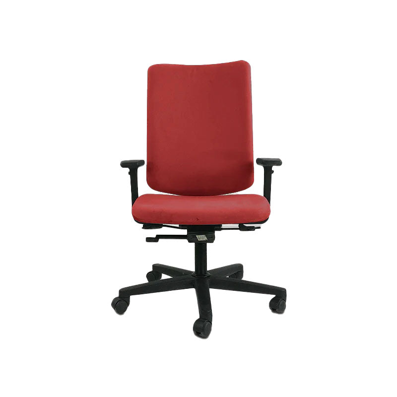Konig + Neurath: 215 Task Chair in Red Fabric - Refurbished