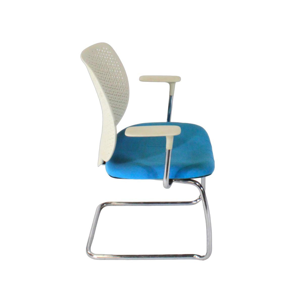 Orangebox: Ara Task Chair in White/Blue - Refurbished