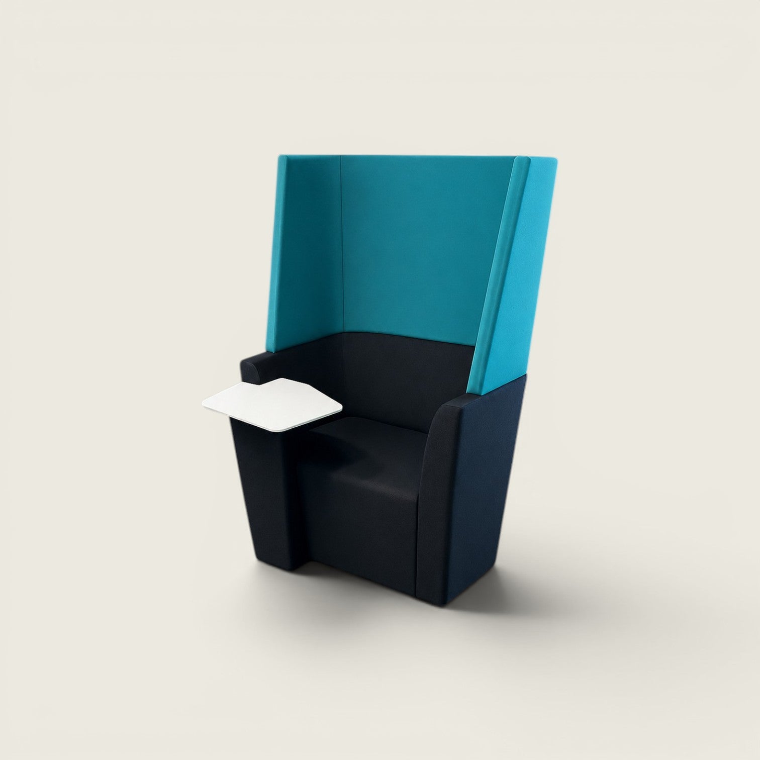 Orangebox: Dark Teal und Grey Away From The Desk (AFTD) Einzelsofa mit hoher Rückenlehne: - Renoviert