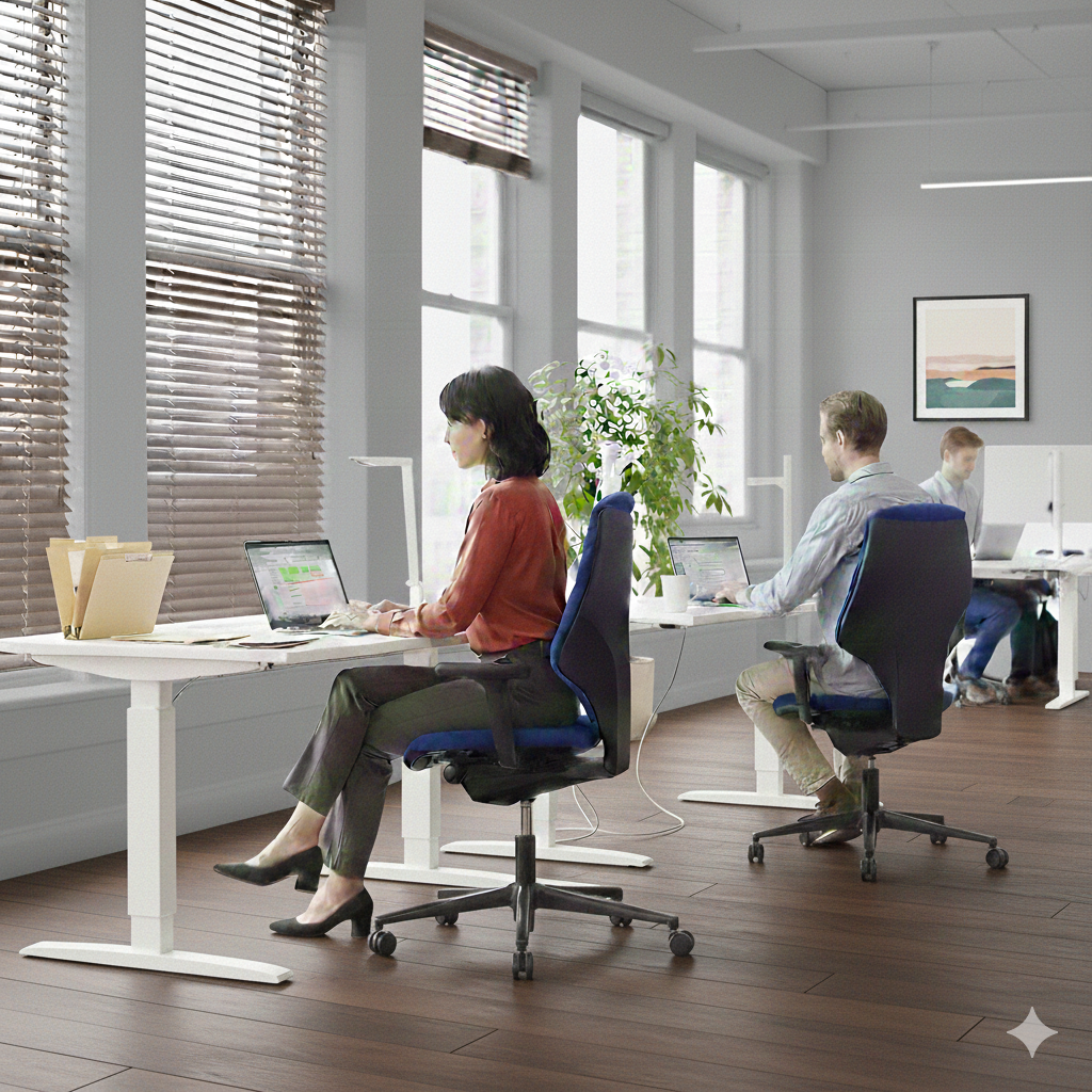 Giroflex: G64 in Blue With No Arms - Refurbished