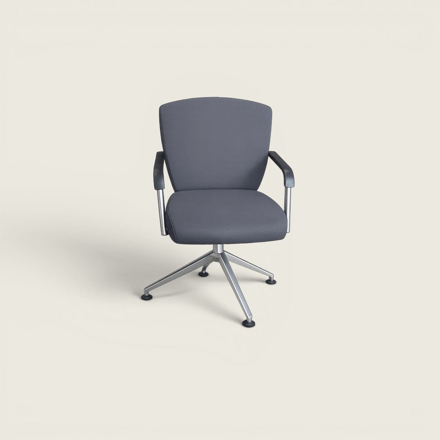 Versprechen: Zielen Sie zwei Sitzoter -Sofa in orangefarbenem Stoff - renoviert