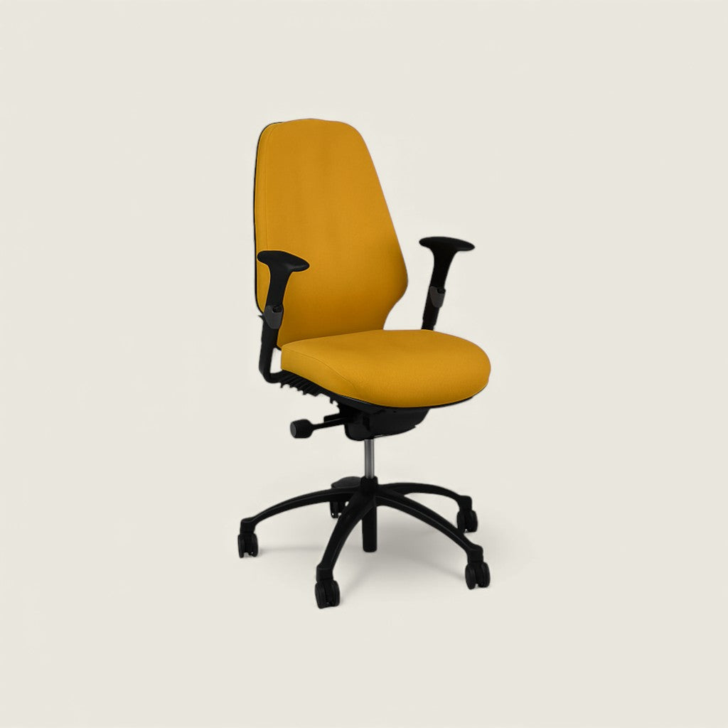 RH Logic: 400 Yellow High Back Ergonomic Office Chair - Refurbished