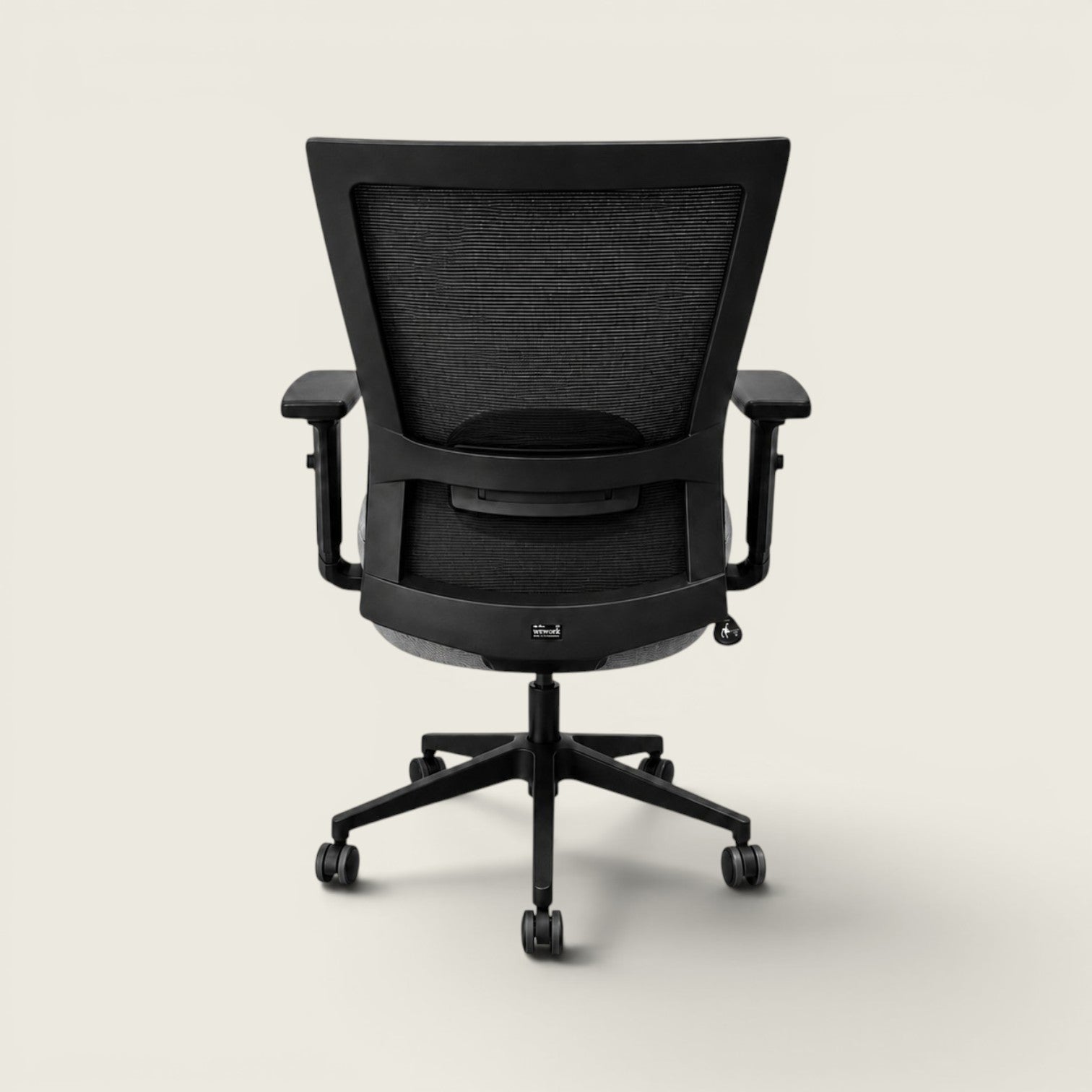 Saxen: Mesh Back Task Chair in Grey Fabric - Refurbished