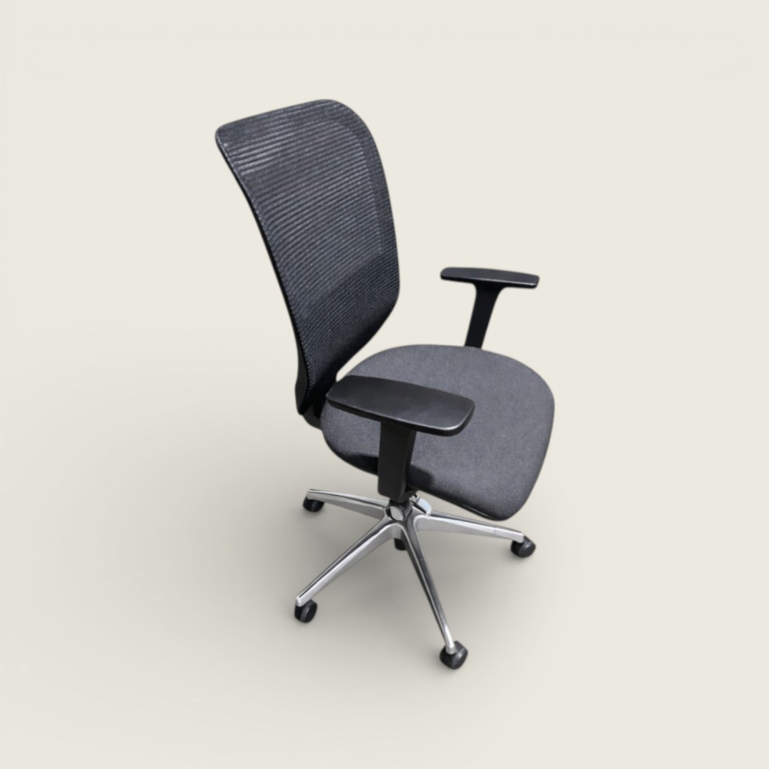 Saxen Don't Task Chair in Grey Fabric - Refurbished