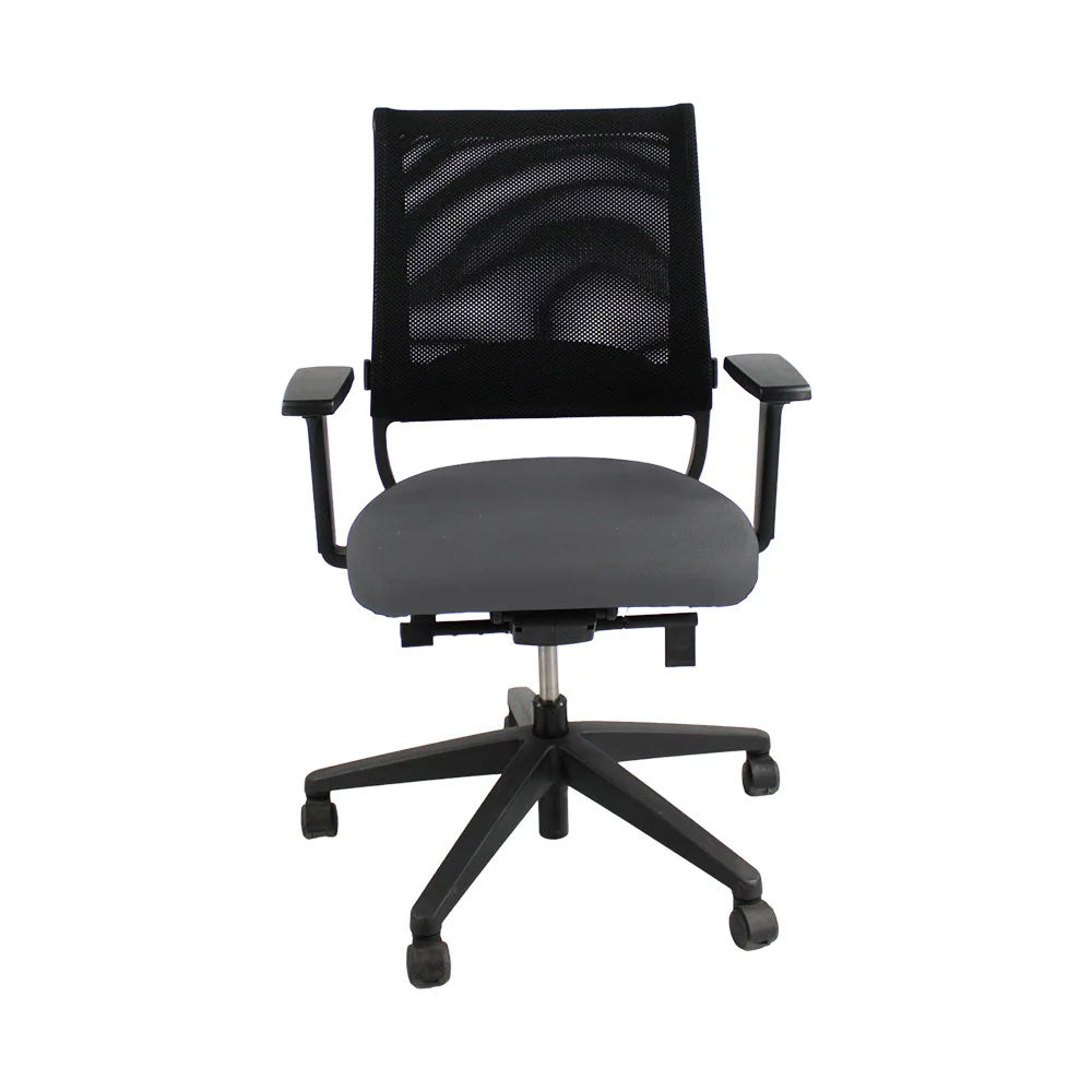 Sedus: Netwin NW-100 Chair with Mesh Back in Grey Fabric - Refurbished