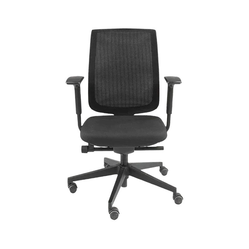Steelcase: Reply Office Chair with Mesh Back in Grey Fabric - Refurbished