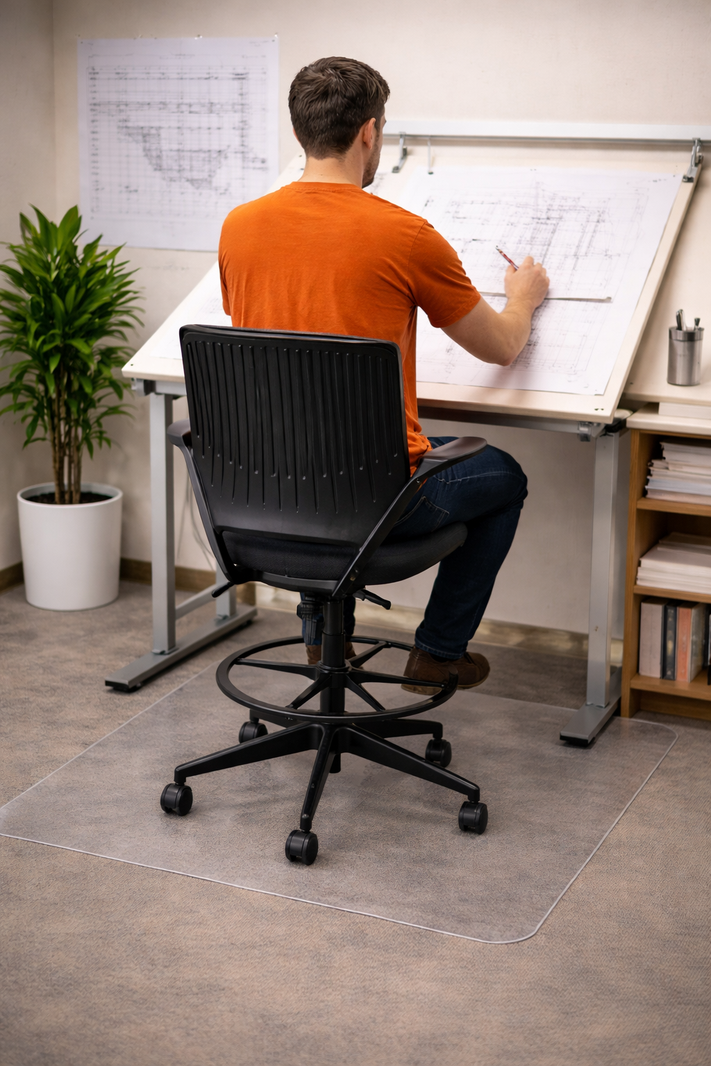 <tc>Steelcase</tc>Cobi Zeichenstuhl in Schwarz - Generalüberholt