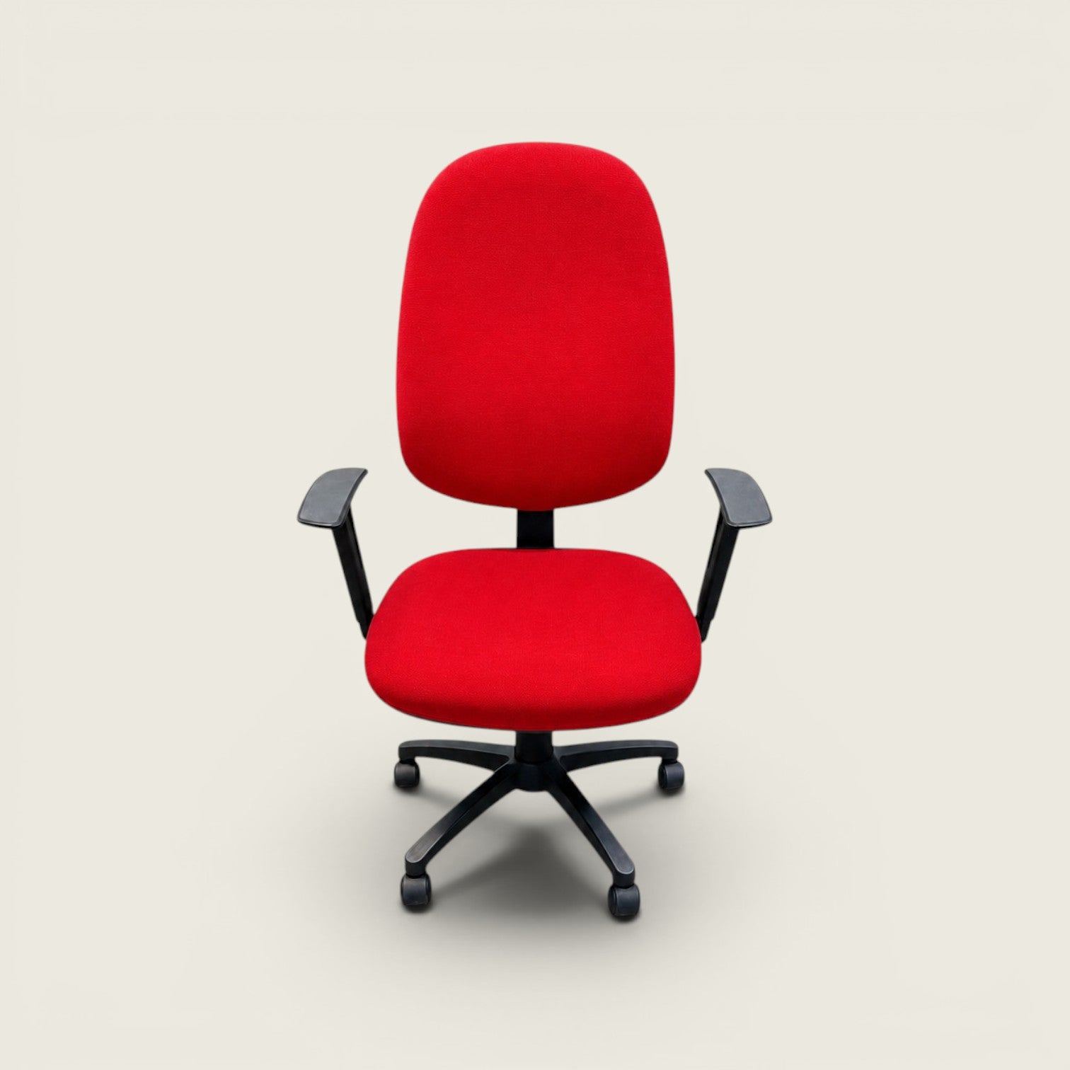Urban: Operators High-Back Chair in Red Fabric - Refurbished