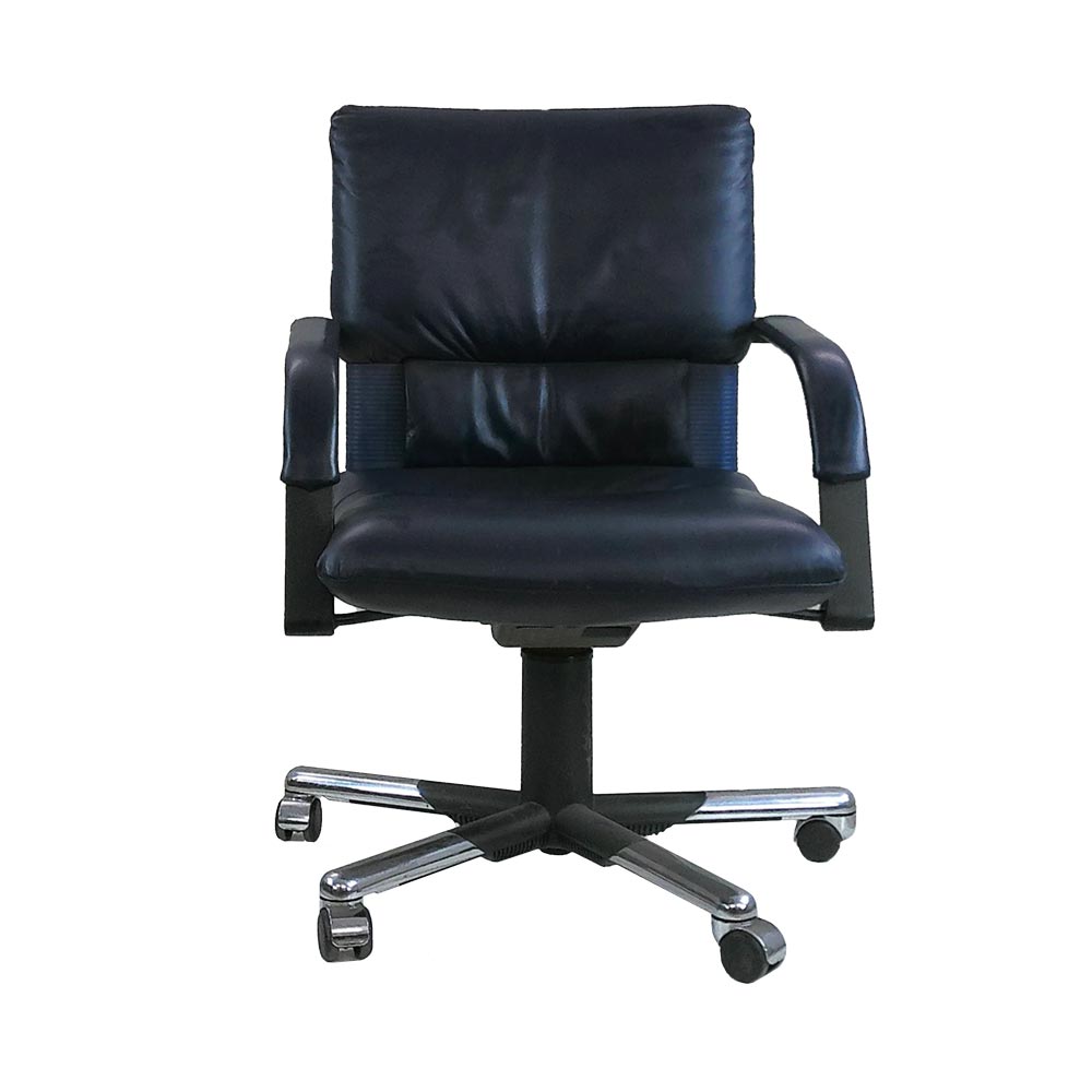 Vitra: Imago Bellini Executive Swivel Chair In Purple Leather - Refurbished
