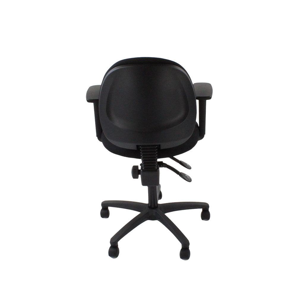 TOC: Scoop Operator Chair in Black Fabric - Refurbished