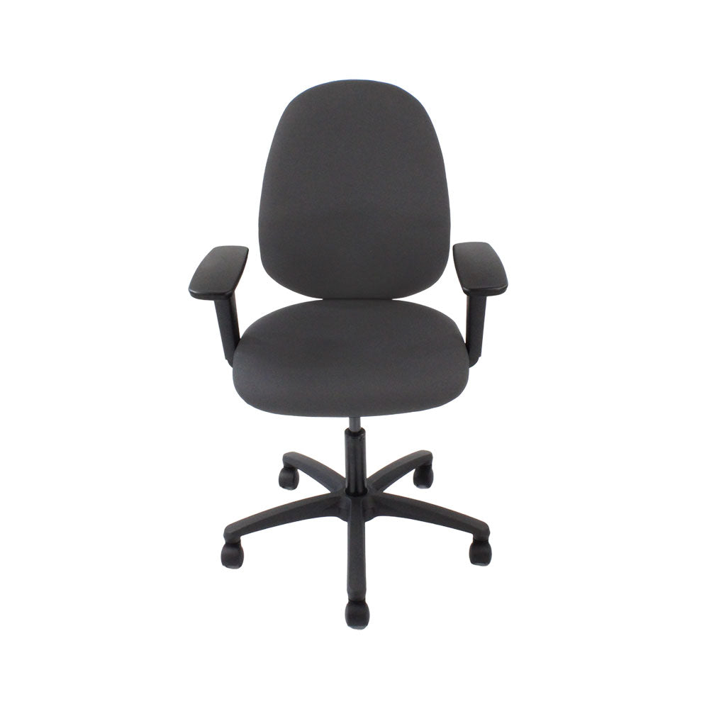 TOC: Scoop High Operator Chair in Grey Fabric - Refurbished