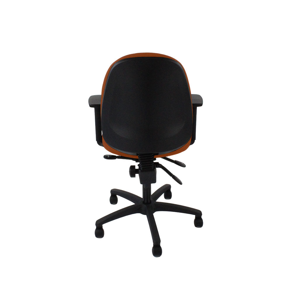 TOC: Scoop High Operator Chair in Tan Leather - Refurbished